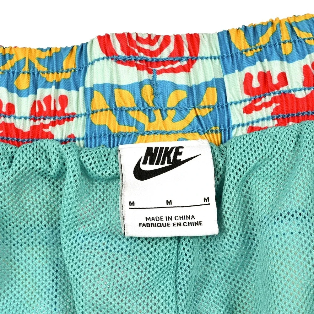 Nike‎ Sportswear Woven Flow Shorts Men's M Geometric Abstract Lined Beach Swim